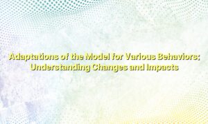 Adaptations of the Model for Various Behaviors: Understanding Changes and Impacts